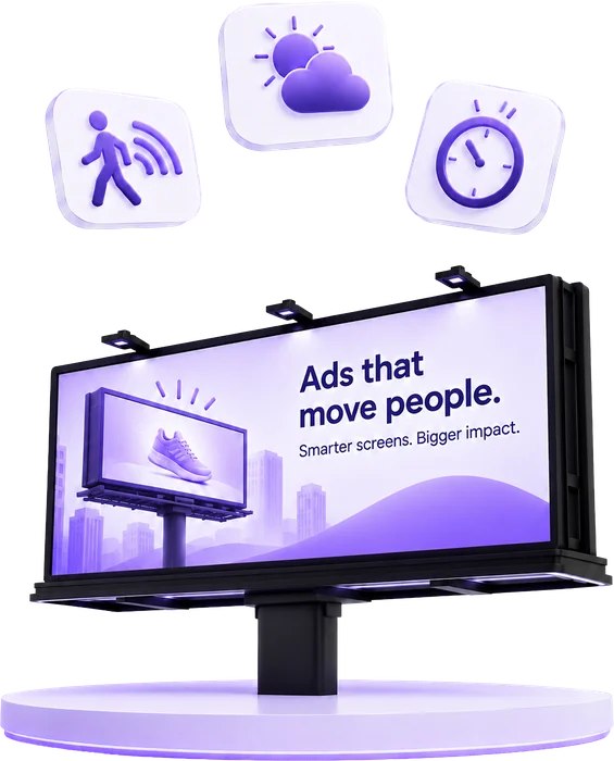 Digital billboard reading: bigger screens, smarter ads that move people