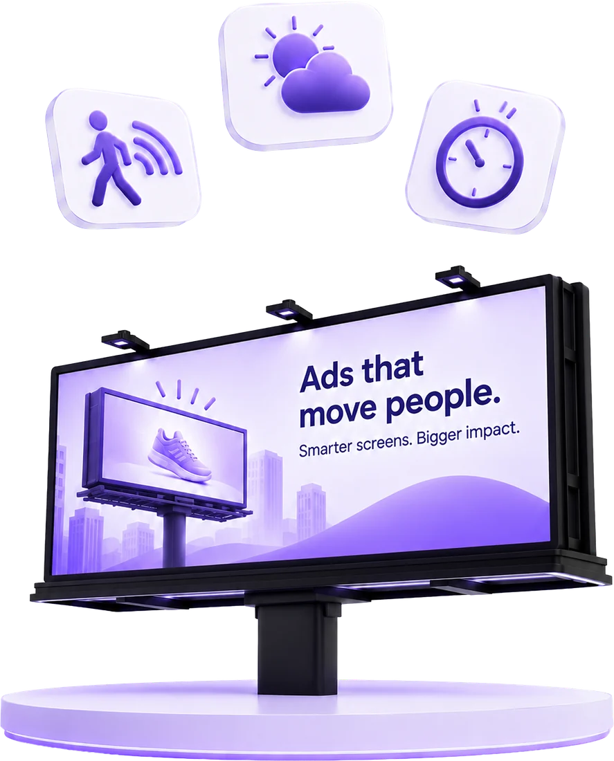 Digital billboard reading 
